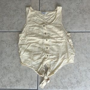 American Eagle: Yellow tie tank top